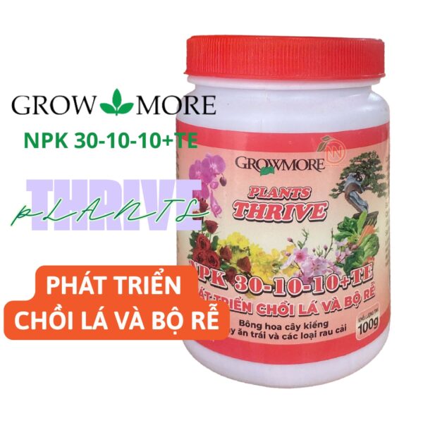Phân bón lá NPK 30-10-10+TE - GrowMore - Ảnh 3