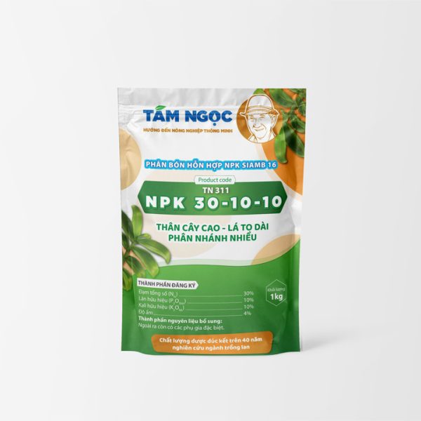 phân bón là 30-10-10 tám ngọc 1kg