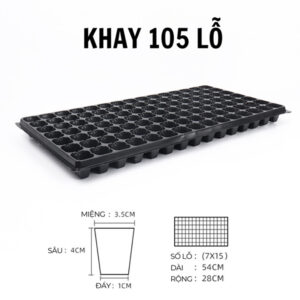 khay ươm hạt giống 105 lỗ