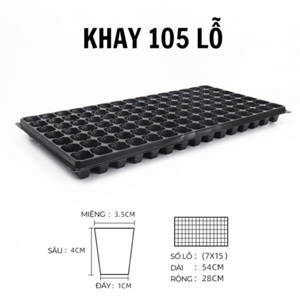 khay ươm hạt giống 105 lỗ