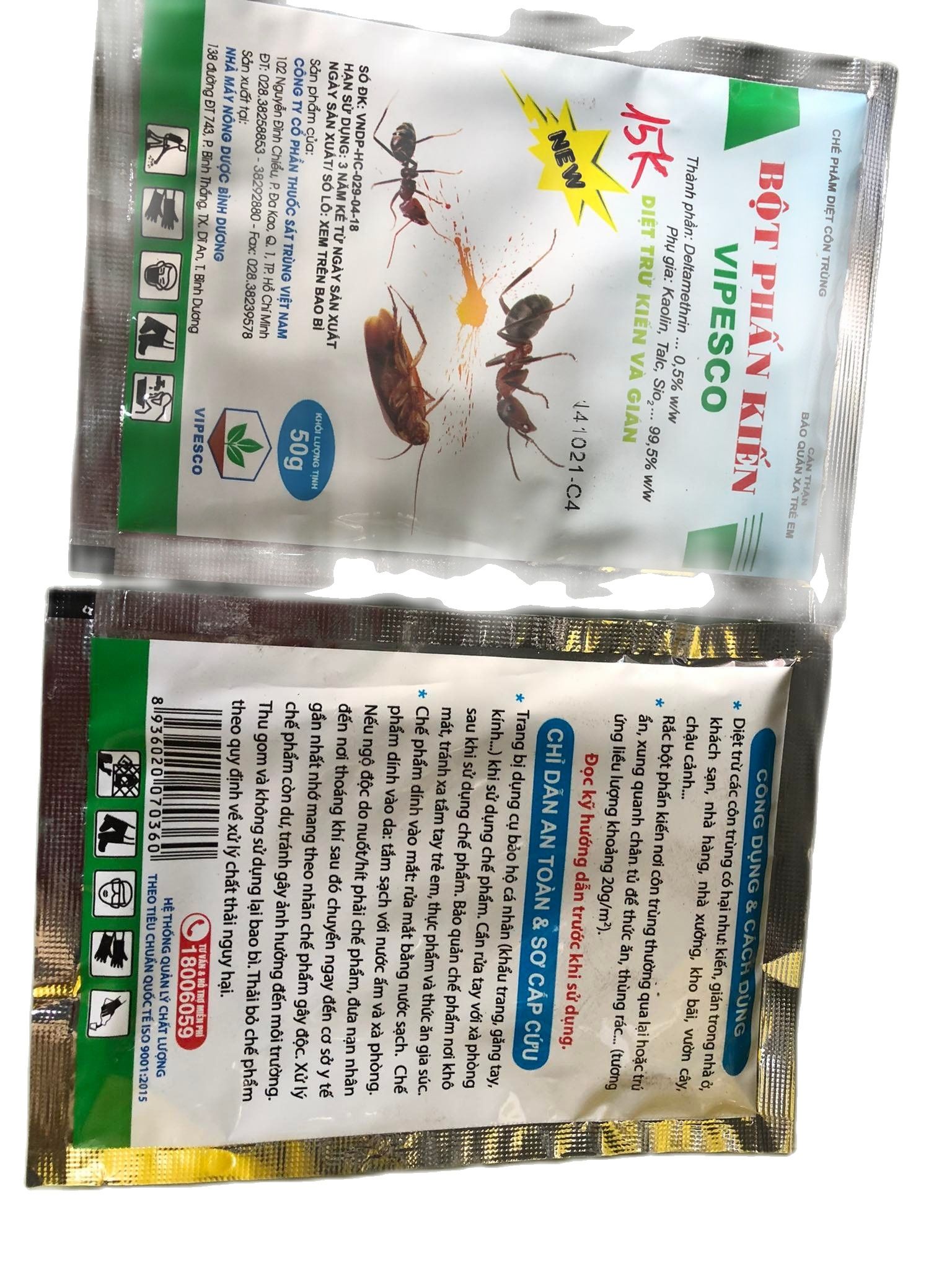 Bột Phấn kiến VIPESCO 50g - Giải Pháp Hiệu Quả Chống Kiến