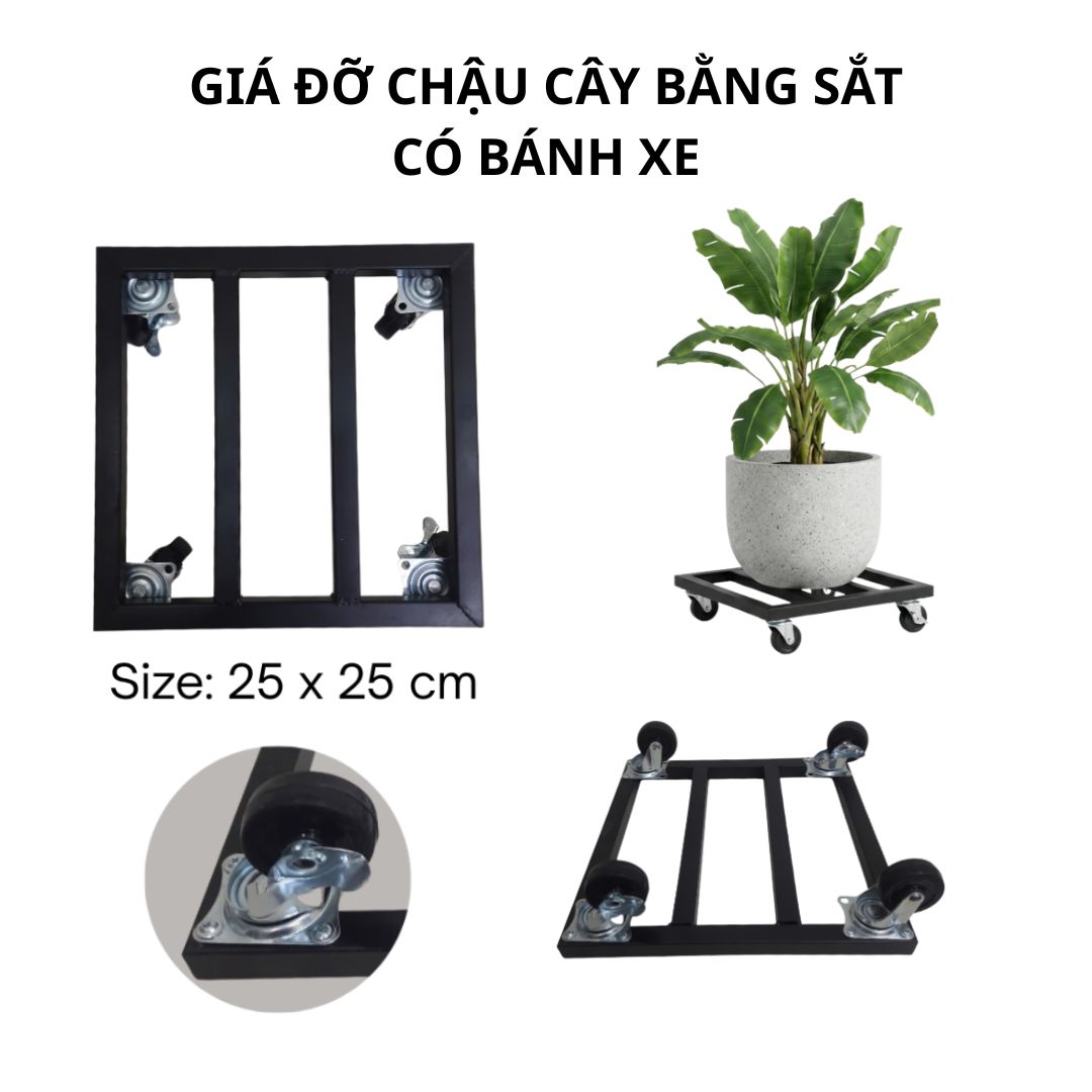 giá đỡ chậu cây bằng sắt